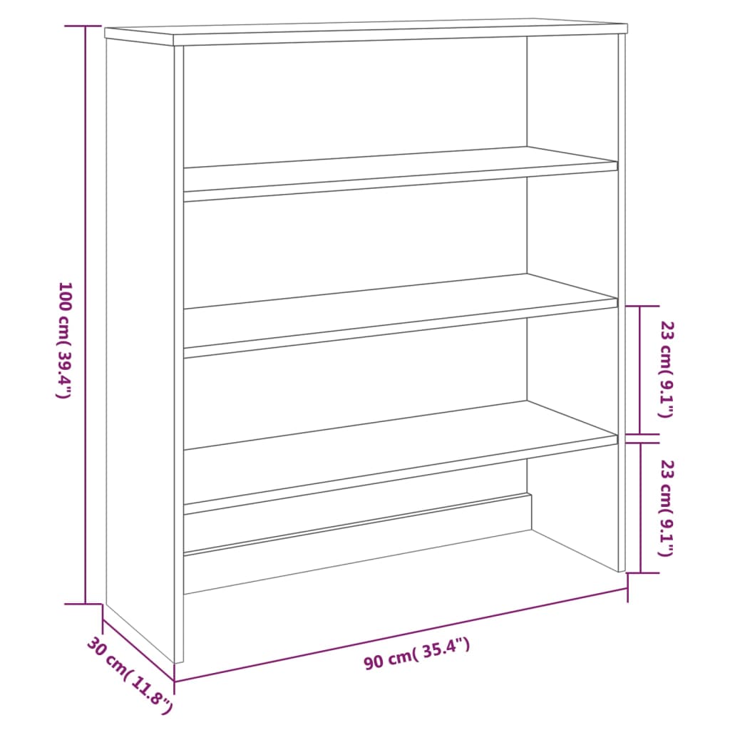 Top for Highboard"HAMAR" Dark Grey 90x30x100cm Solid Wood Pine
