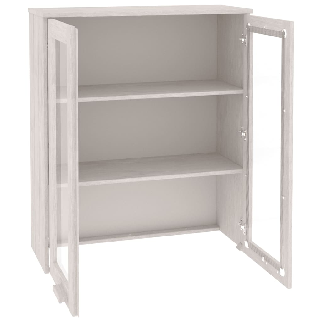 Top for Highboard"HAMAR" White 85x35x100 cm Solid Wood Pine