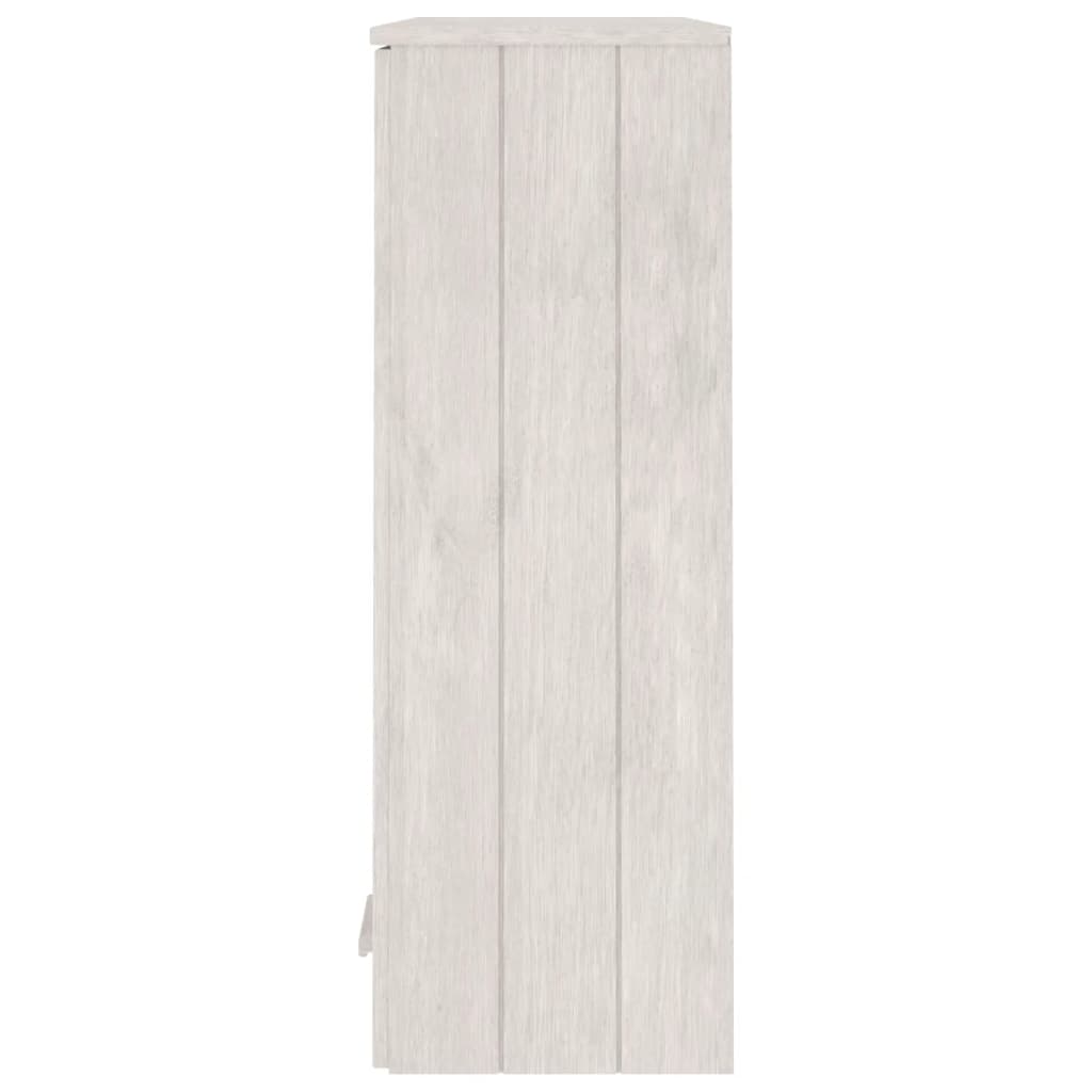 Top for Highboard"HAMAR" White 85x35x100 cm Solid Wood Pine