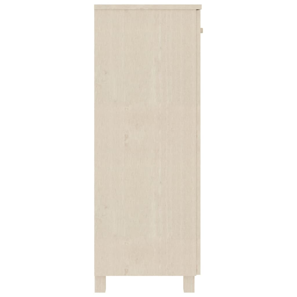 Shoe Cabinet "HAMAR" Honey Brown 85x40x108 cm Solid Wood Pine