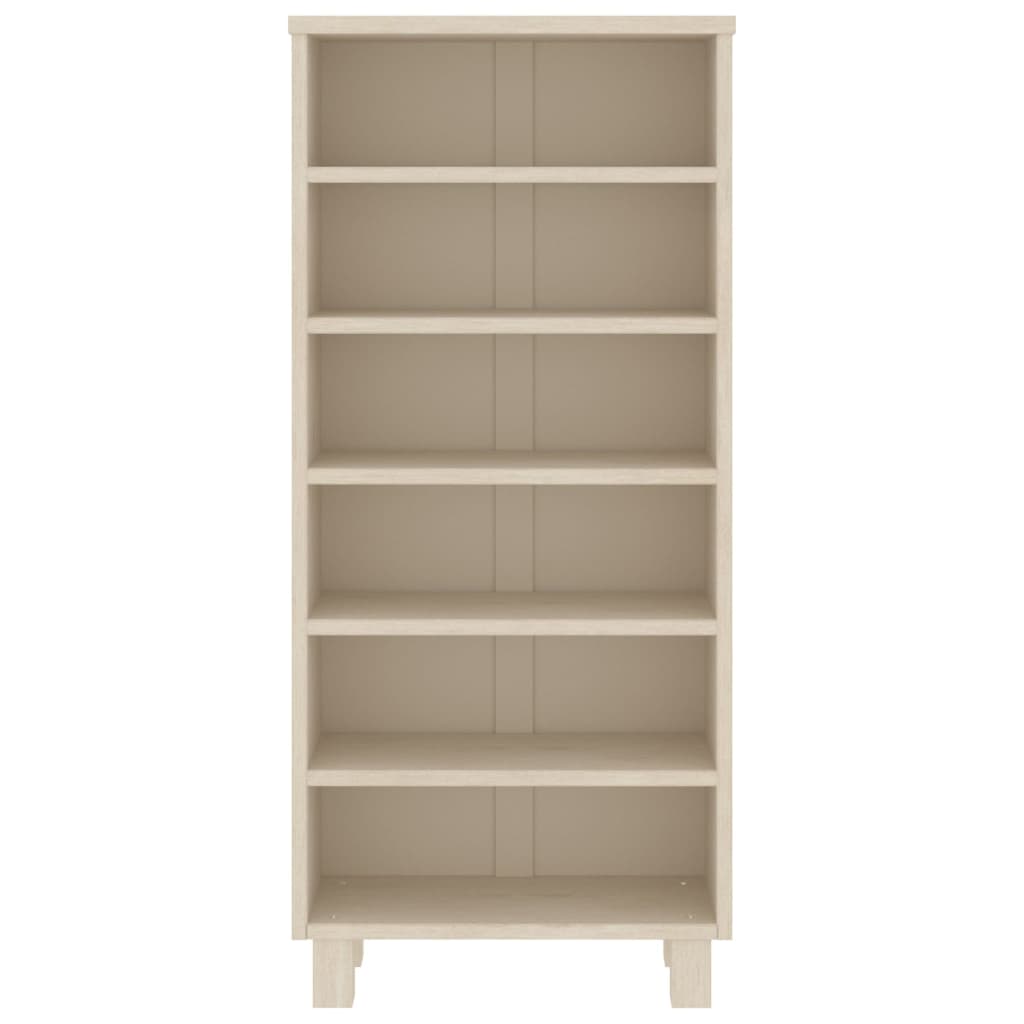 CD Cabinet "HAMAR" Honey Brown 45x18x100 cm Solid Wood Pine