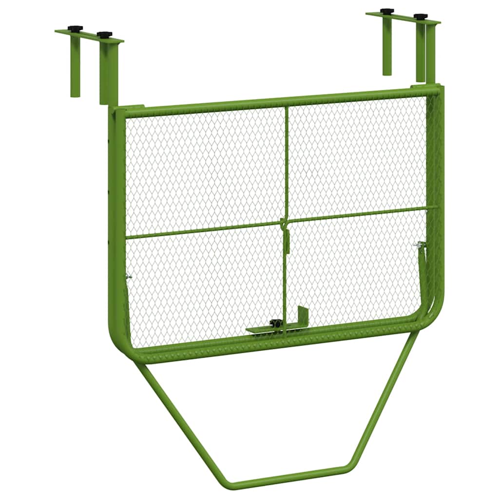 Balcony Table Green 60x40 cm Steel
