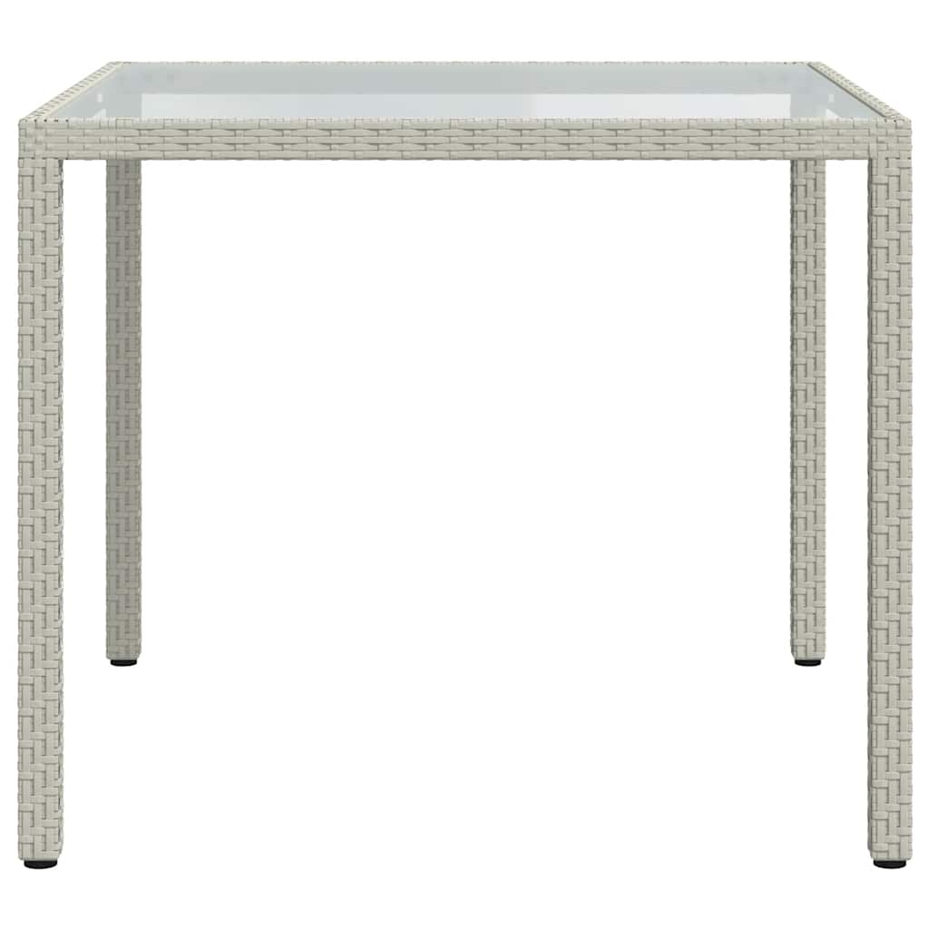 3 Piece Outdoor Dining Set with Cushions Poly Rattan White