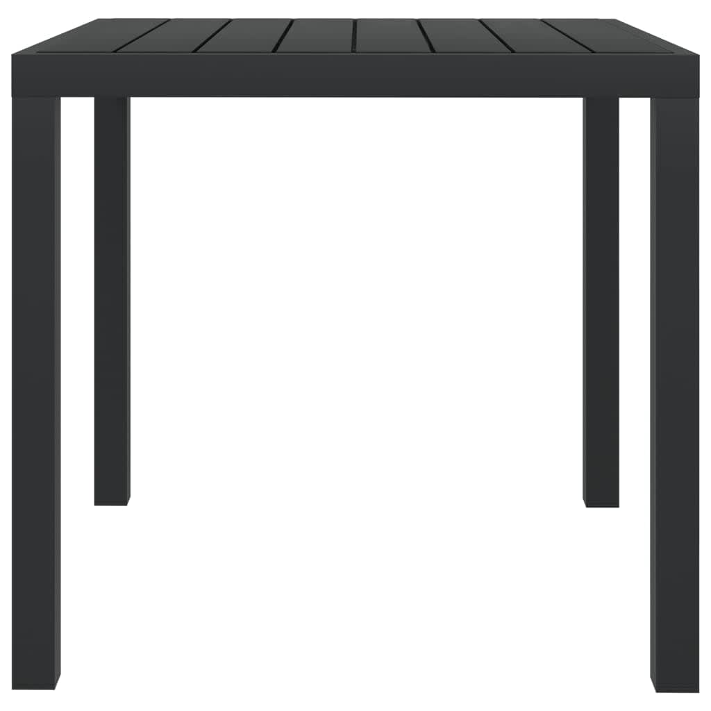 3 Piece Garden Dining Set with Cushions Poly Rattan Black