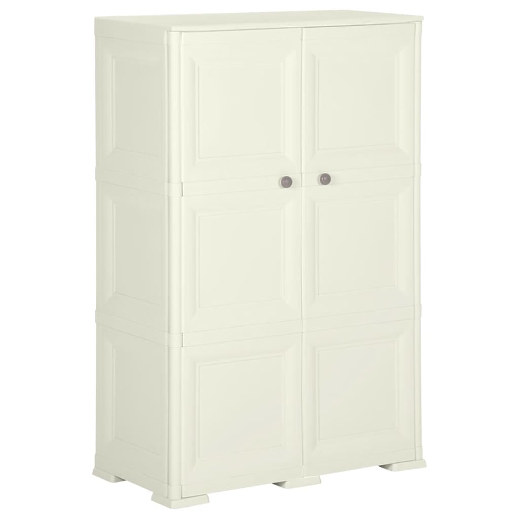 Plastic Cabinet 79x43x125 cm Wood Design Vanilla Ice