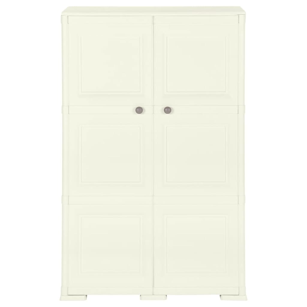 Plastic Cabinet 79x43x125 cm Wood Design Vanilla Ice