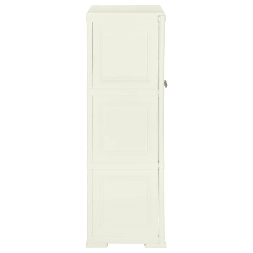 Plastic Cabinet 79x43x125 cm Wood Design Vanilla Ice