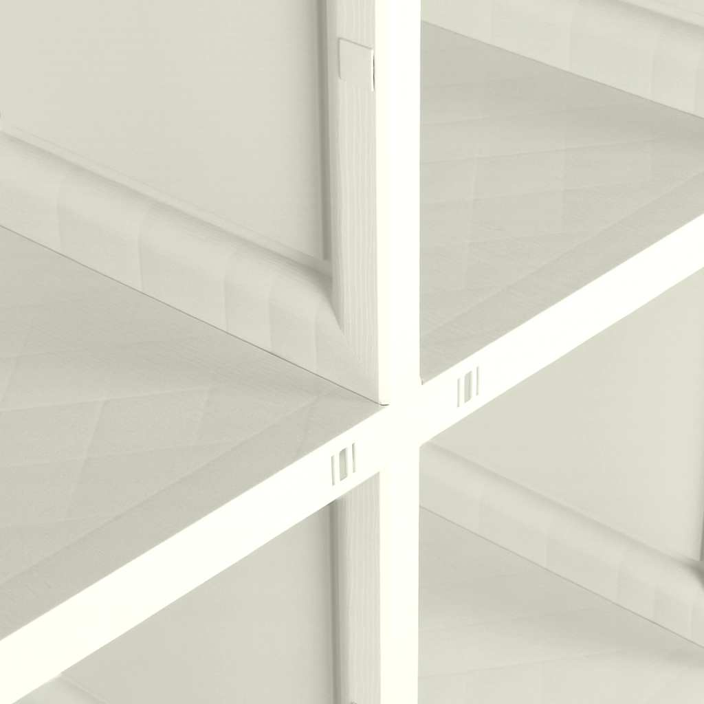 Plastic Cabinet 79x43x125 cm Wood Design Vanilla Ice