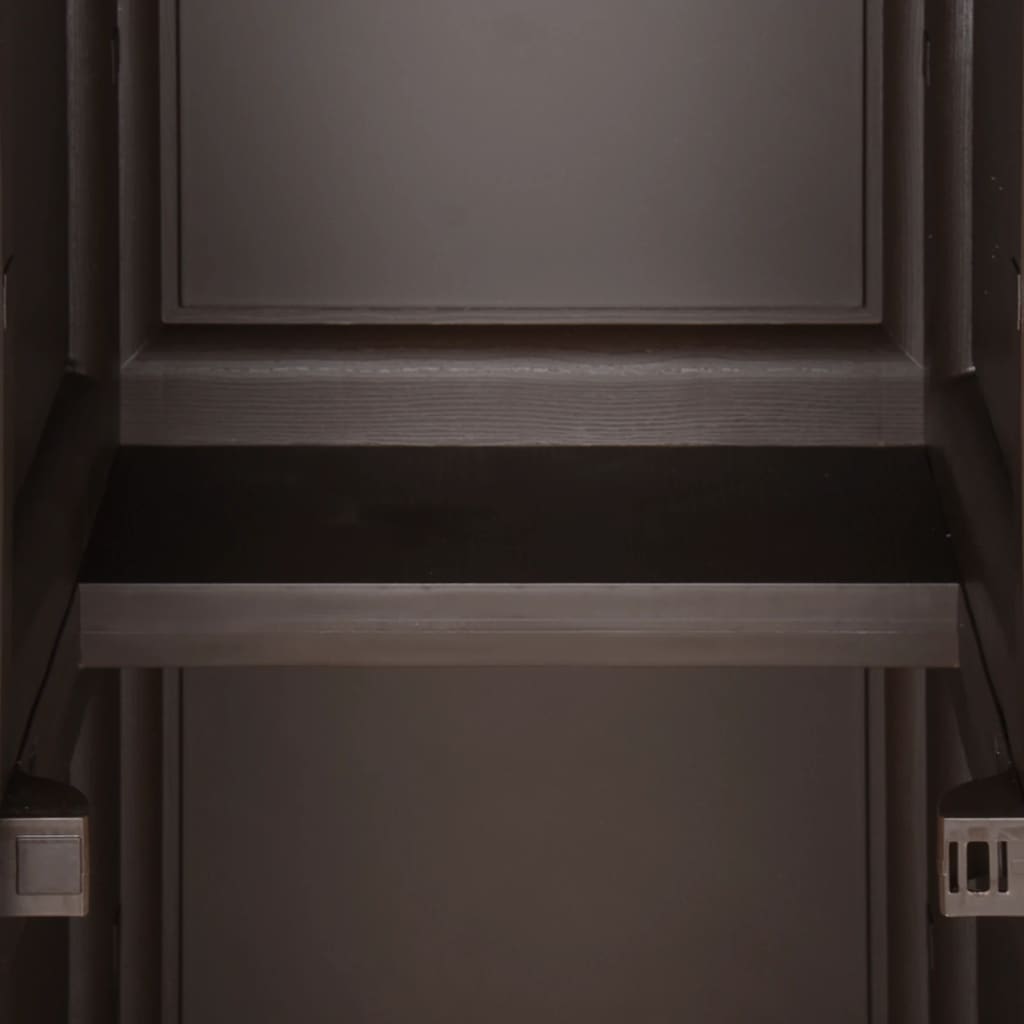 Plastic Cabinet 40x43x164 cm Wood Design Brown