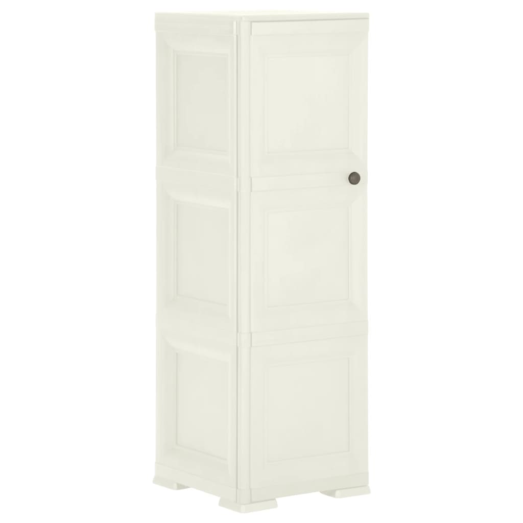 Plastic Cabinet 40x43x125 cm Wood Design Vanilla Ice