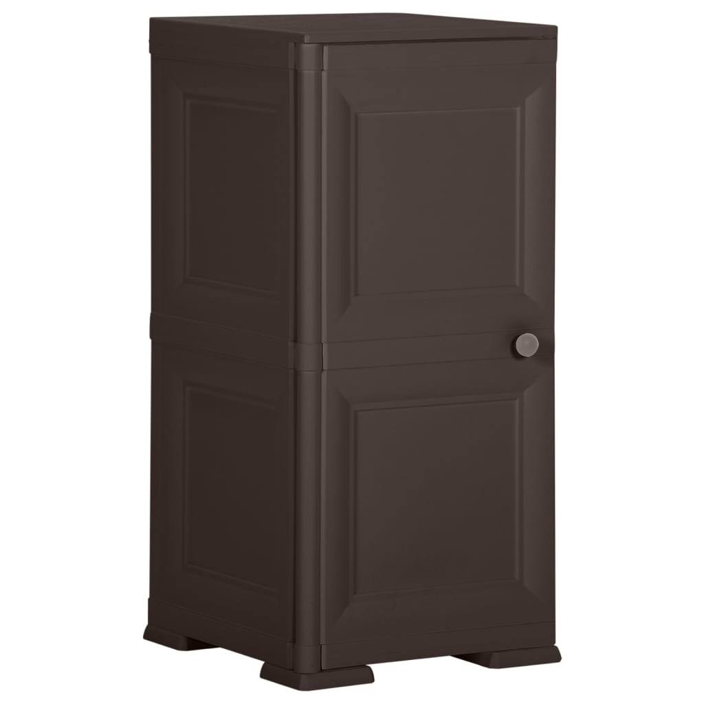 Plastic Cabinet 40x43x85.5 cm Wood Design Brown