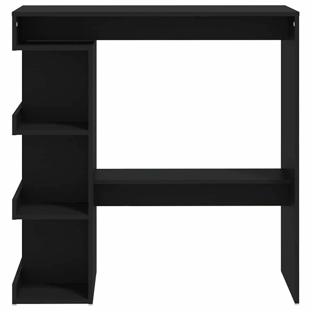 Bar Table with Storage Rack Black 100x50x101.5 cm