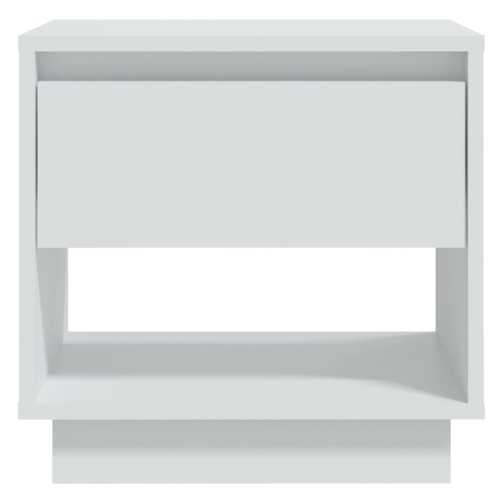 Bedside Cabinets 2 pcs White 45x34x44 cm Engineered Wood