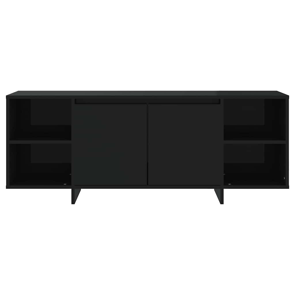TV Cabinet Black 130x35x50 cm Engineered Wood