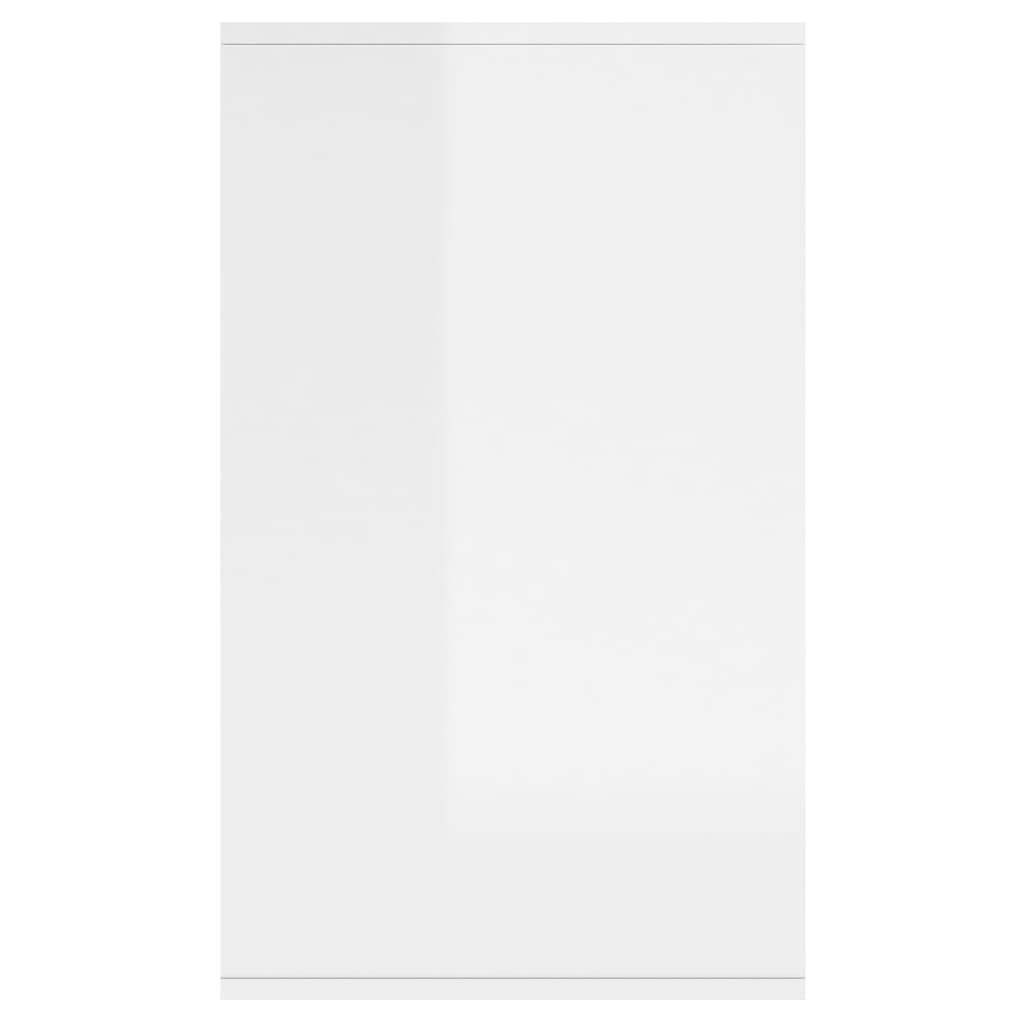 Sideboard High Gloss White 135x41x75 cm Engineered Wood