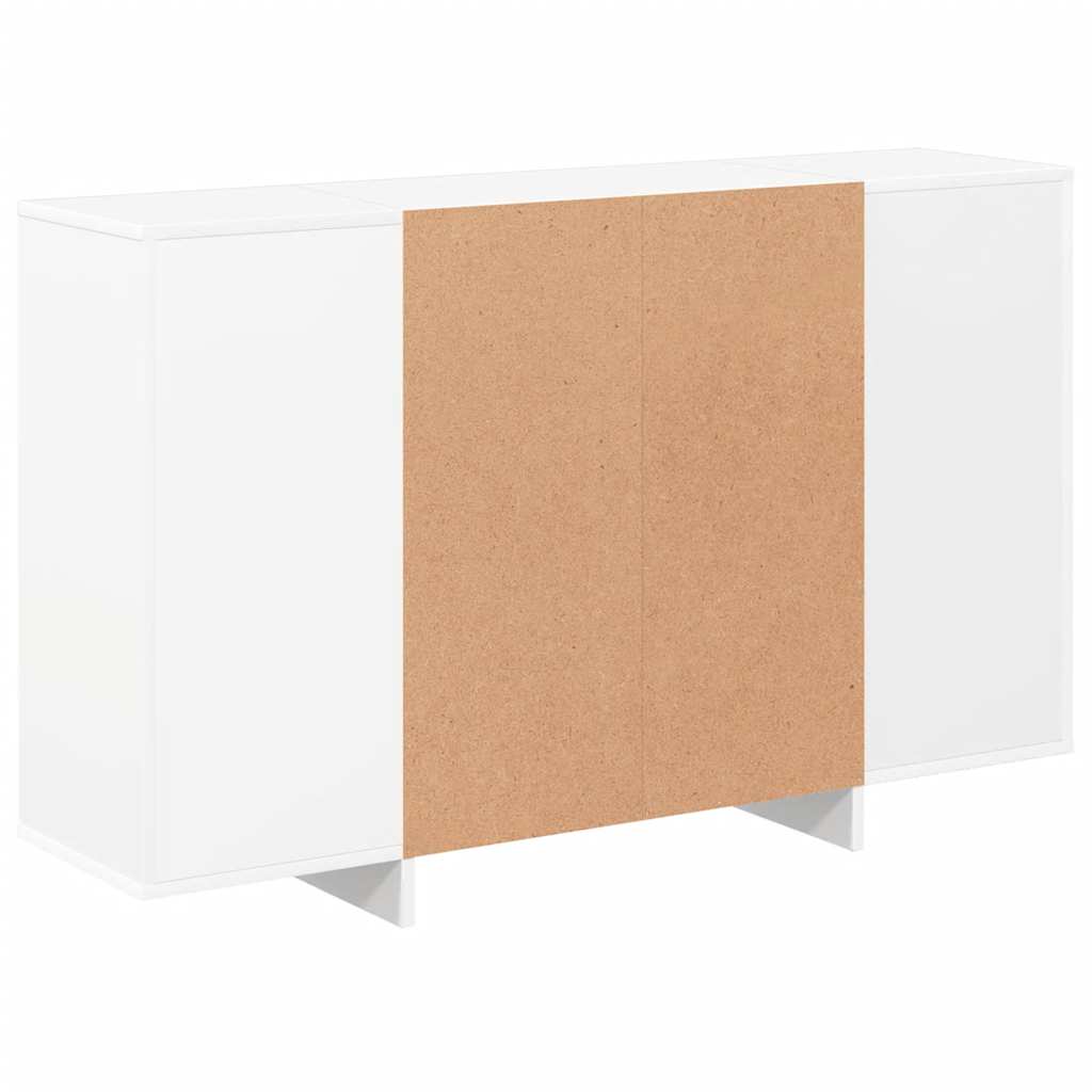 Sideboard White 120x30x75 cm Engineered Wood