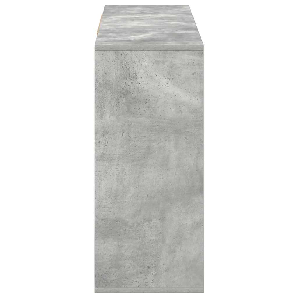 Sideboard Concrete Grey 120x30x75 cm Engineered Wood