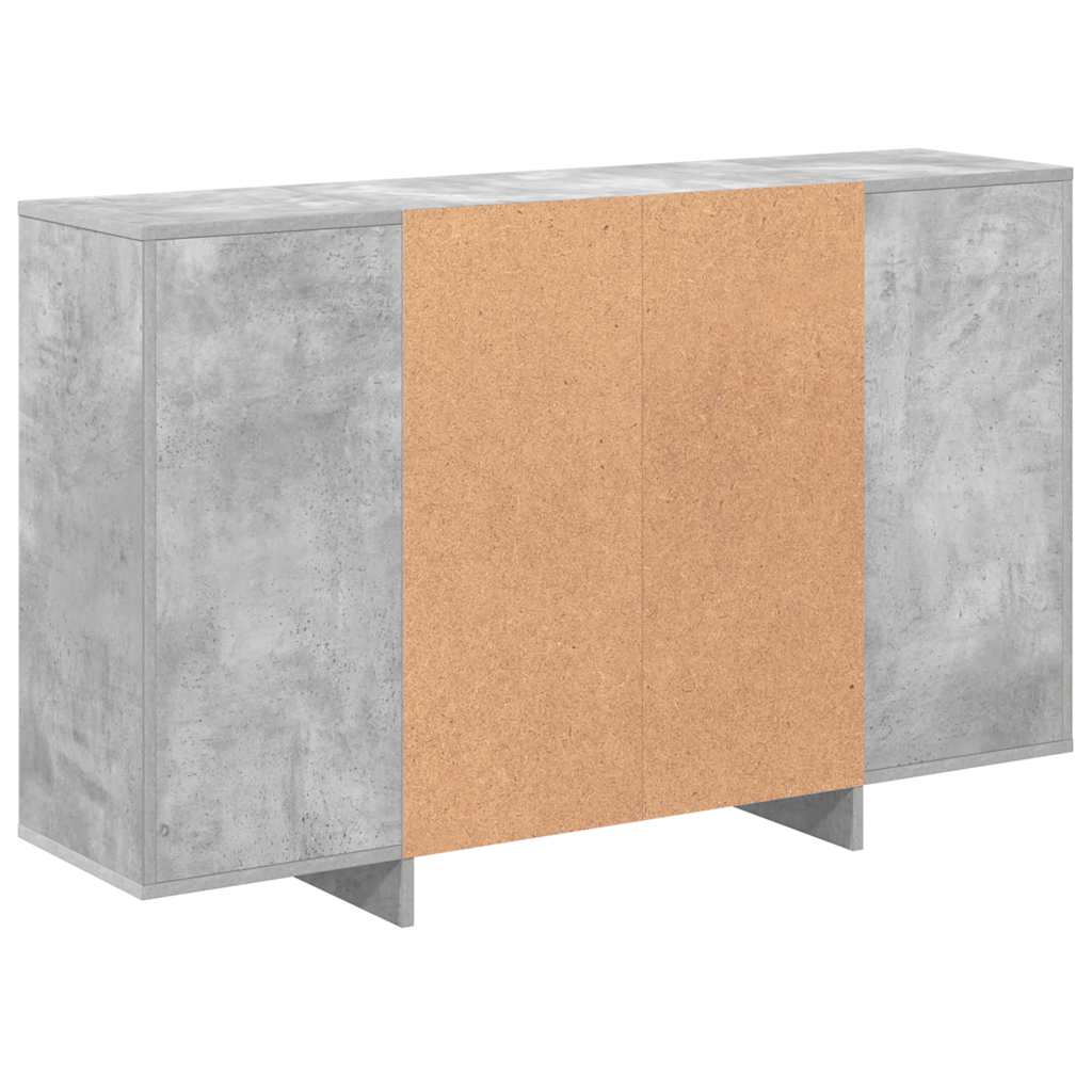 Sideboard Concrete Grey 120x30x75 cm Engineered Wood