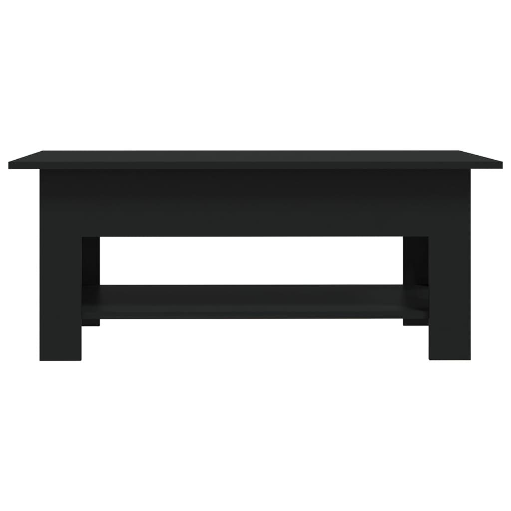 Coffee Table Black 102x55x42 cm Engineered Wood