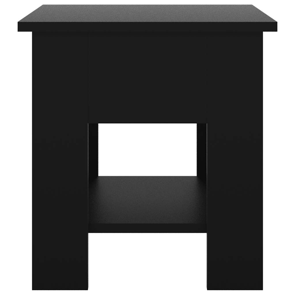 Coffee Table Black 40x40x42 cm Engineered Wood