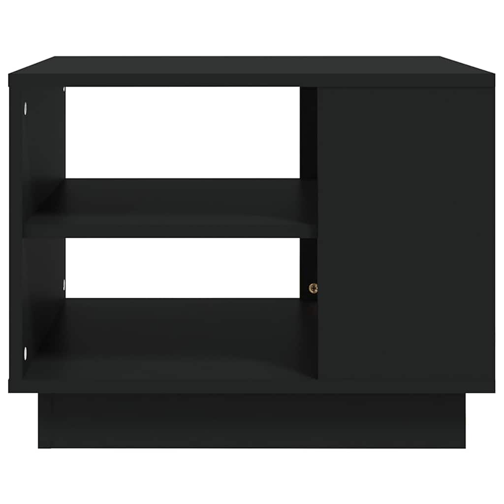 Coffee Table Black 55x55x43 cm Engineered Wood