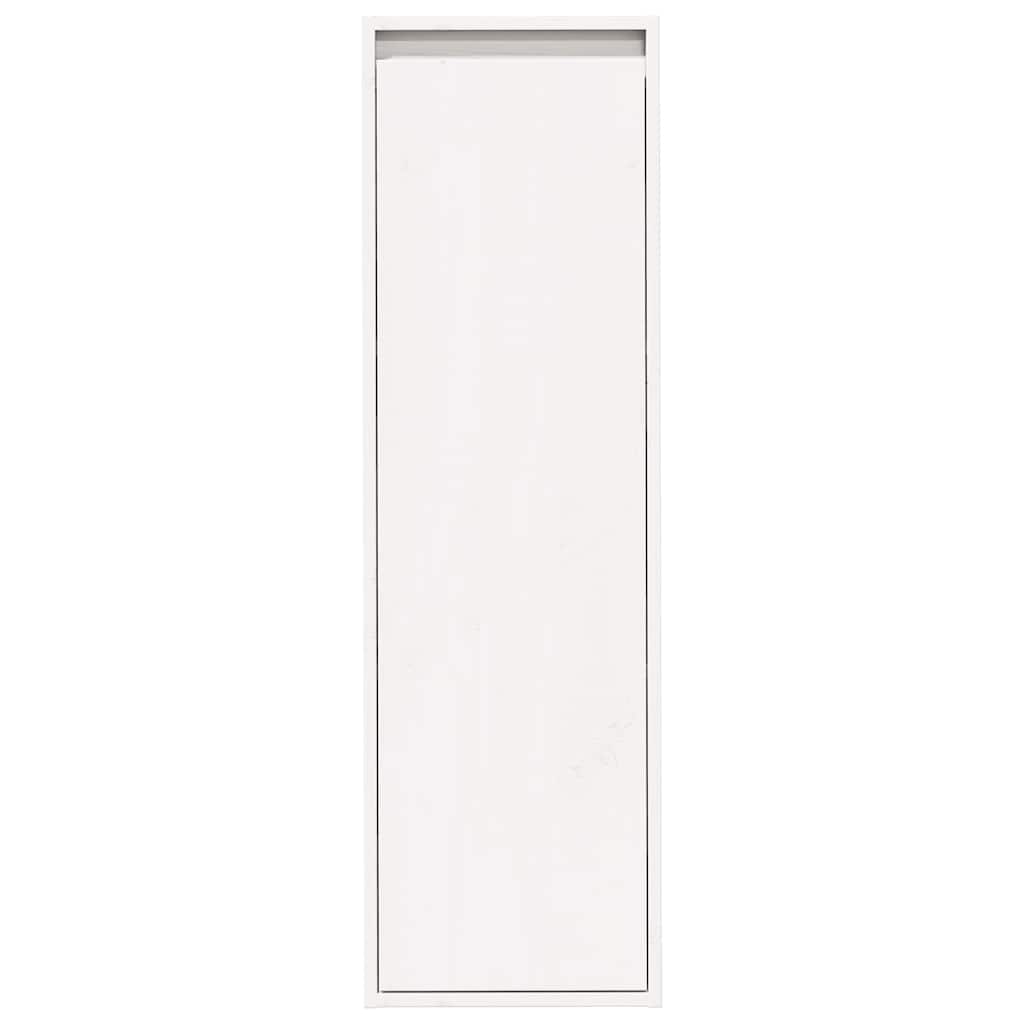 Wall Cabinet White 30x30x100 cm Solid Wood Pine