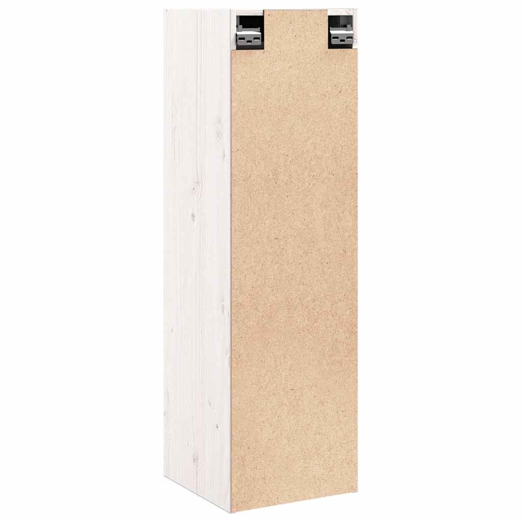 Wall Cabinets 2 pcs White 30x30x100 cm Solid Wood Pine