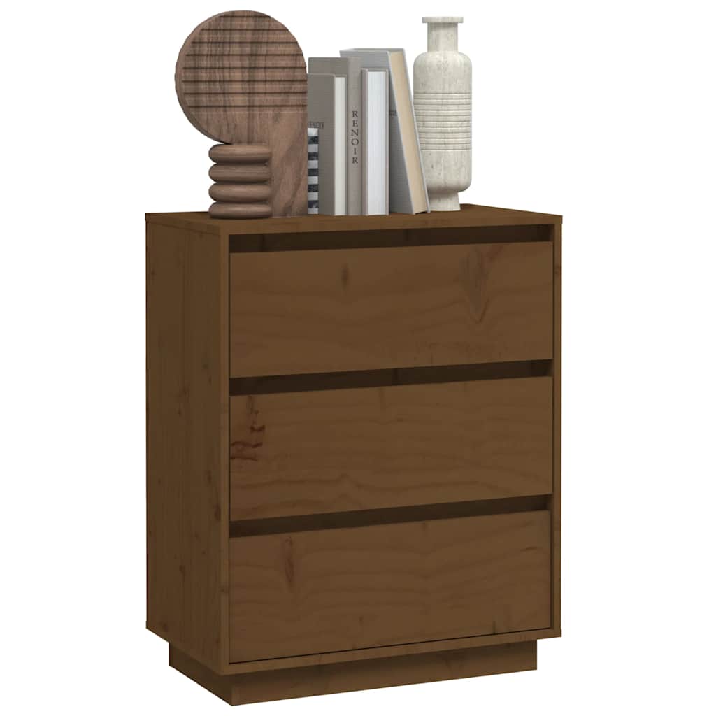 Sideboard Honey Brown 60x34x75 cm Solid Wood Pine
