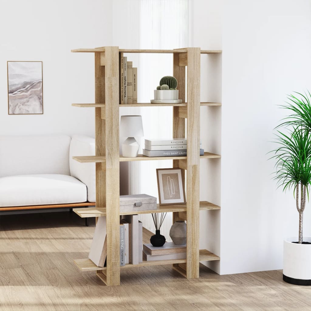 Book Cabinet/Room Divider Sonoma Oak 100x30x160 cm