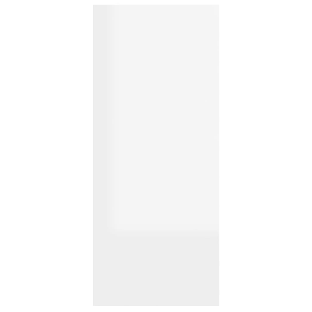 Book Cabinet/Room Divider High Gloss White 60x30x72 cm