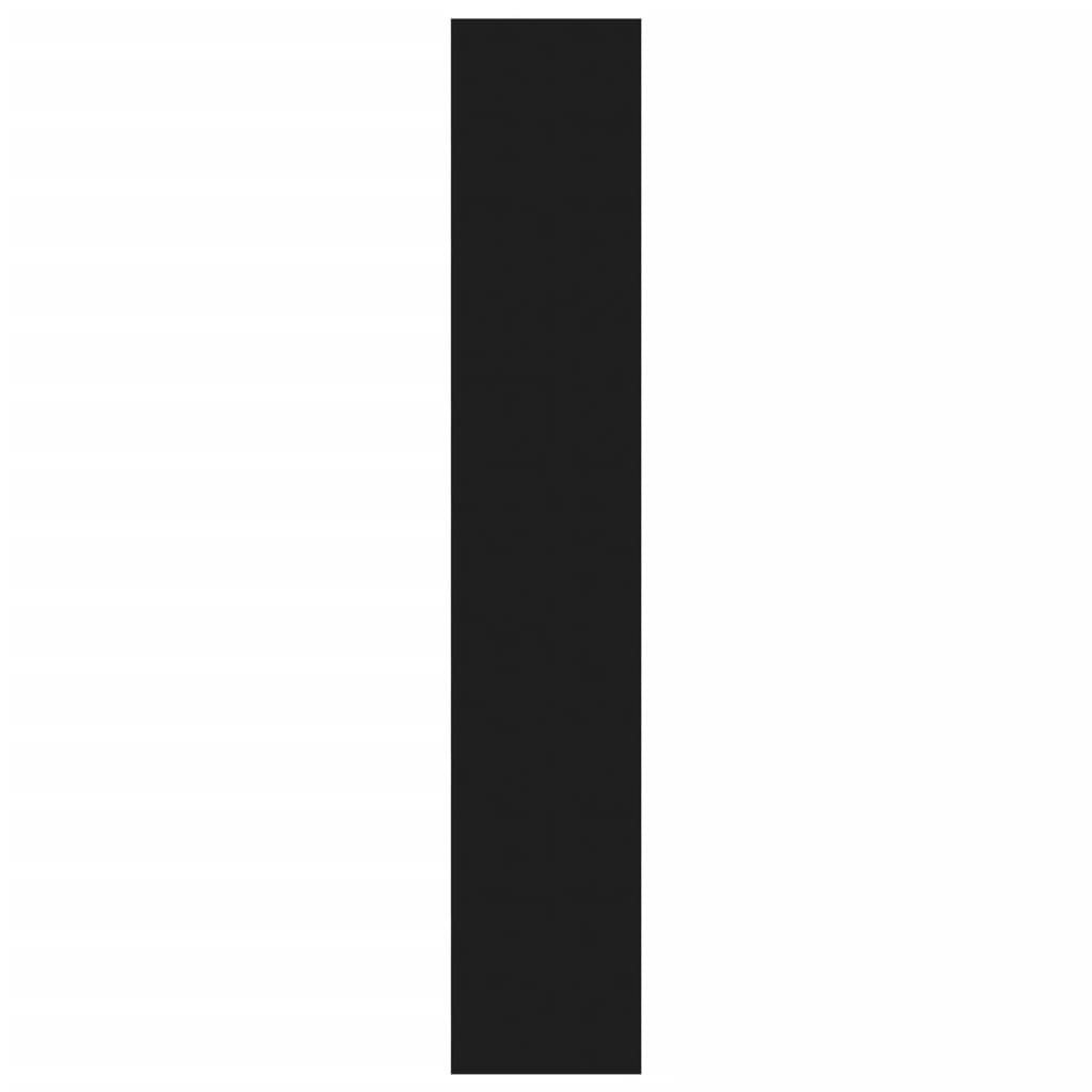 Book Cabinet/Room Divider Black 60x30x166 cm Engineered Wood