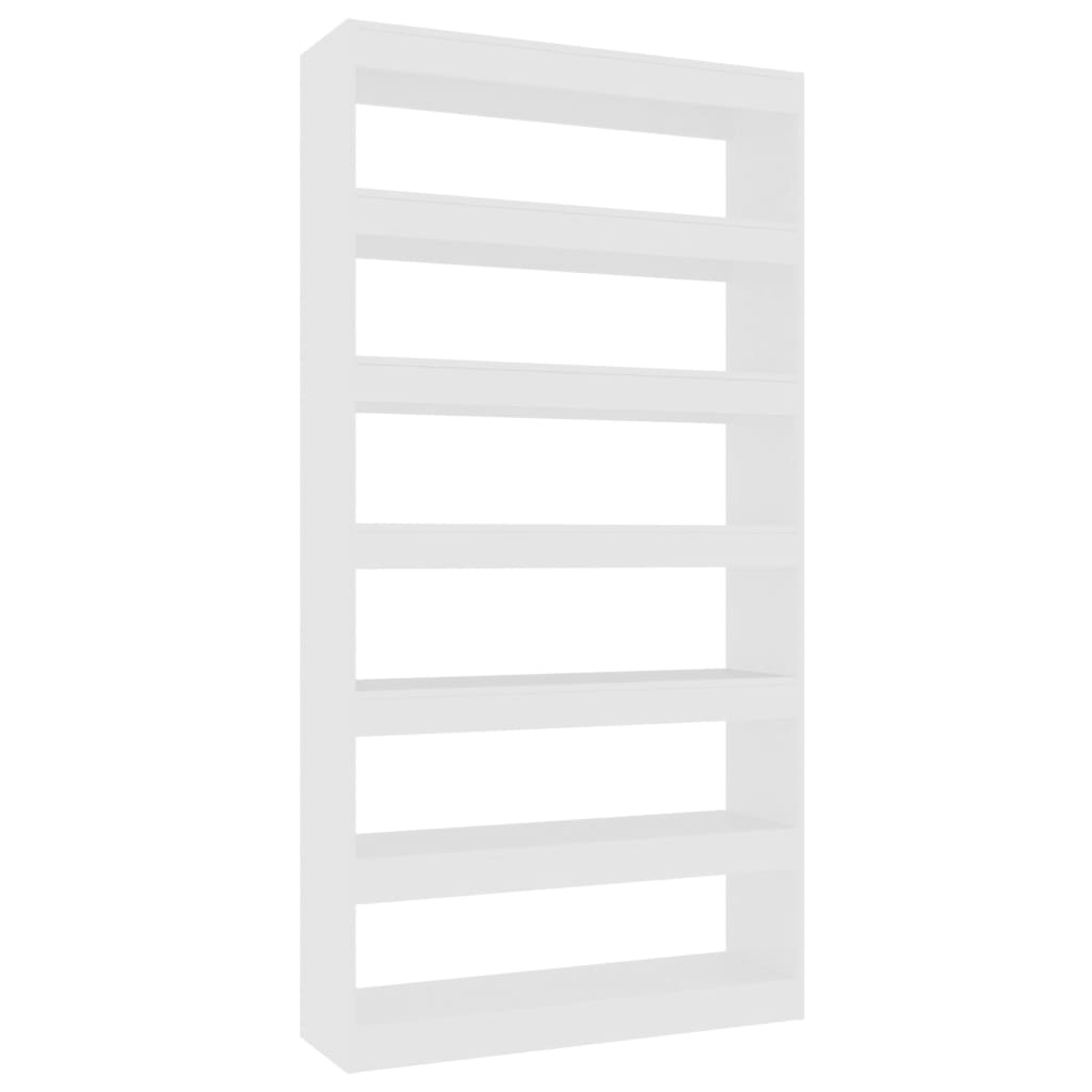 Book Cabinet/Room Divider White 100x30x198 cm Engineered wood
