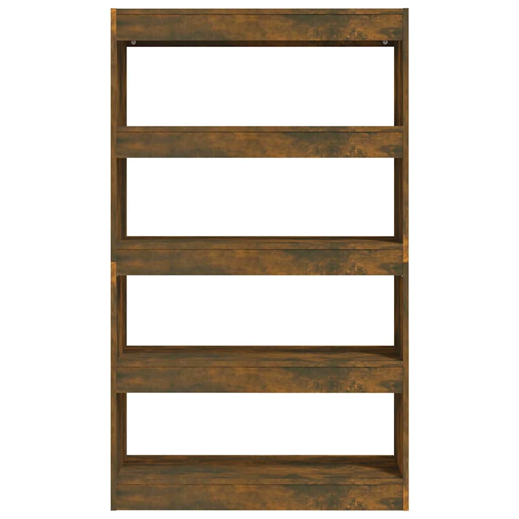 Book Cabinet/Room Divider Smoked Oak 80x30x135 cm Engineered Wood