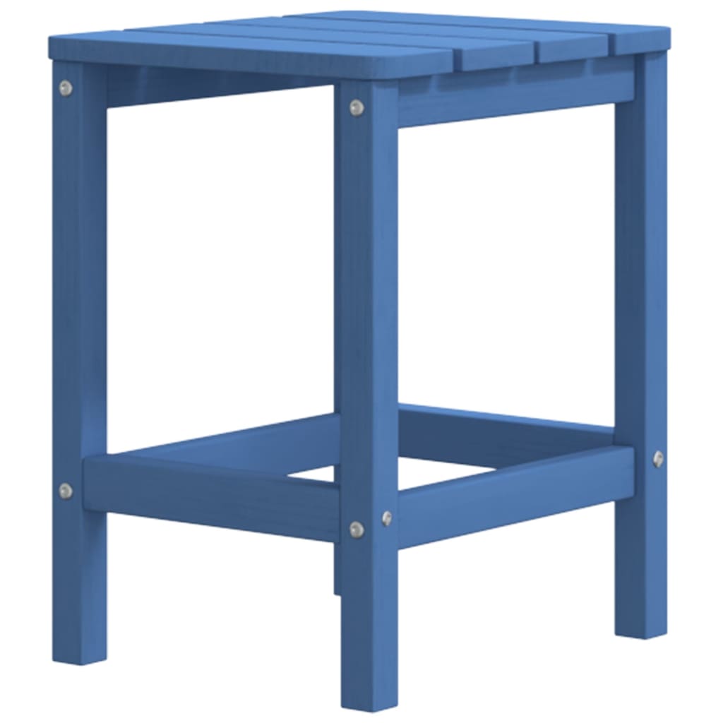 Garden Adirondack Chair with Footstool & Table HDPE Aqua Blue