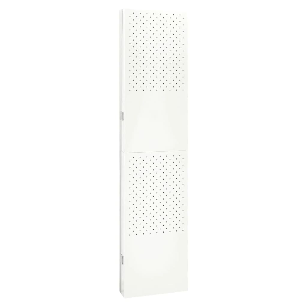 6-Panel Room Dividers 2 pcs White 240x180 cm Steel