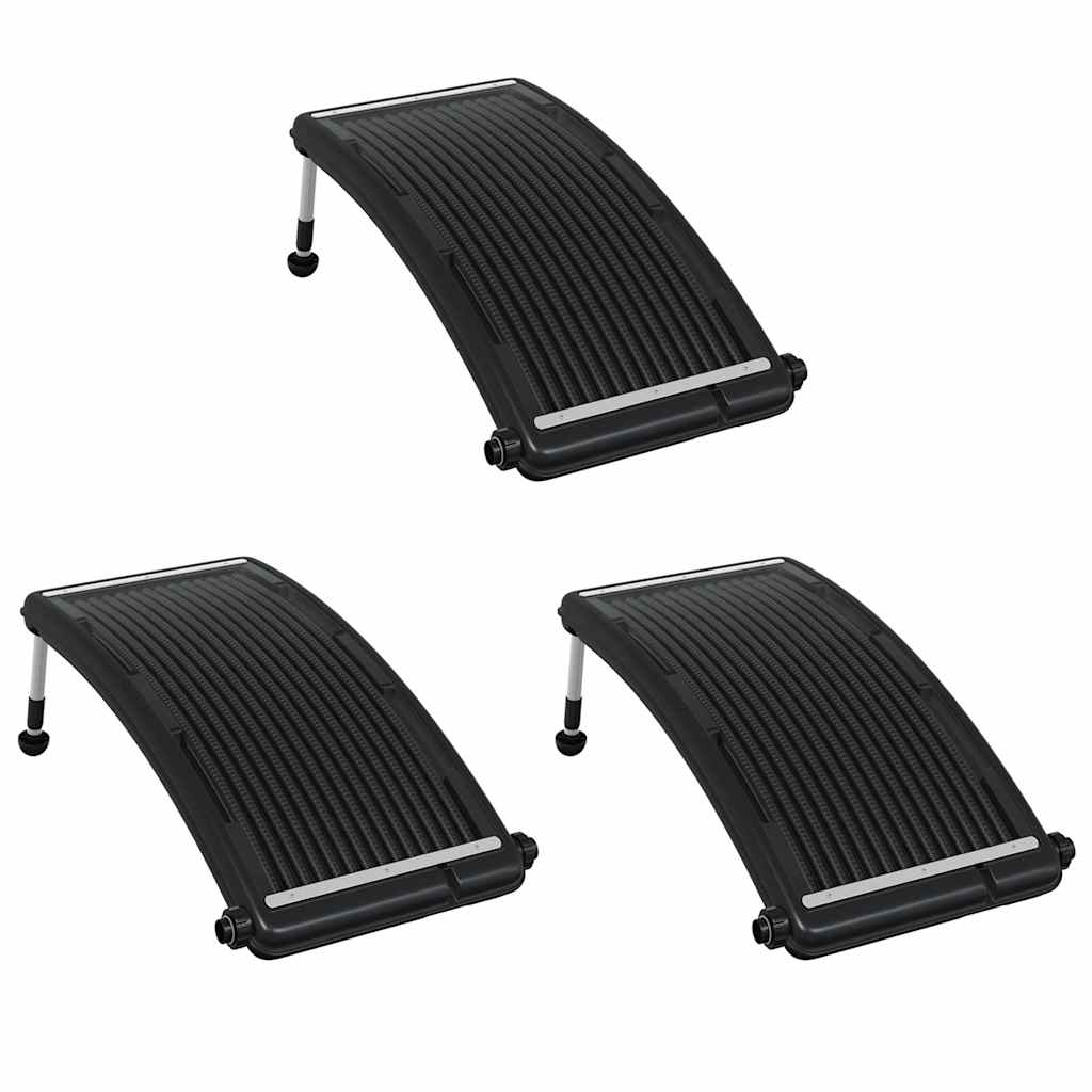 Curved Pool Solar Heating Panels 3 pcs 110x65 cm