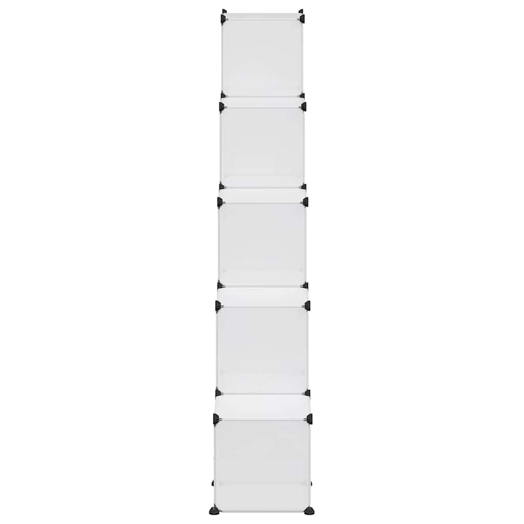 Storage Cube Organiser with 15 Cubes Transparent PP