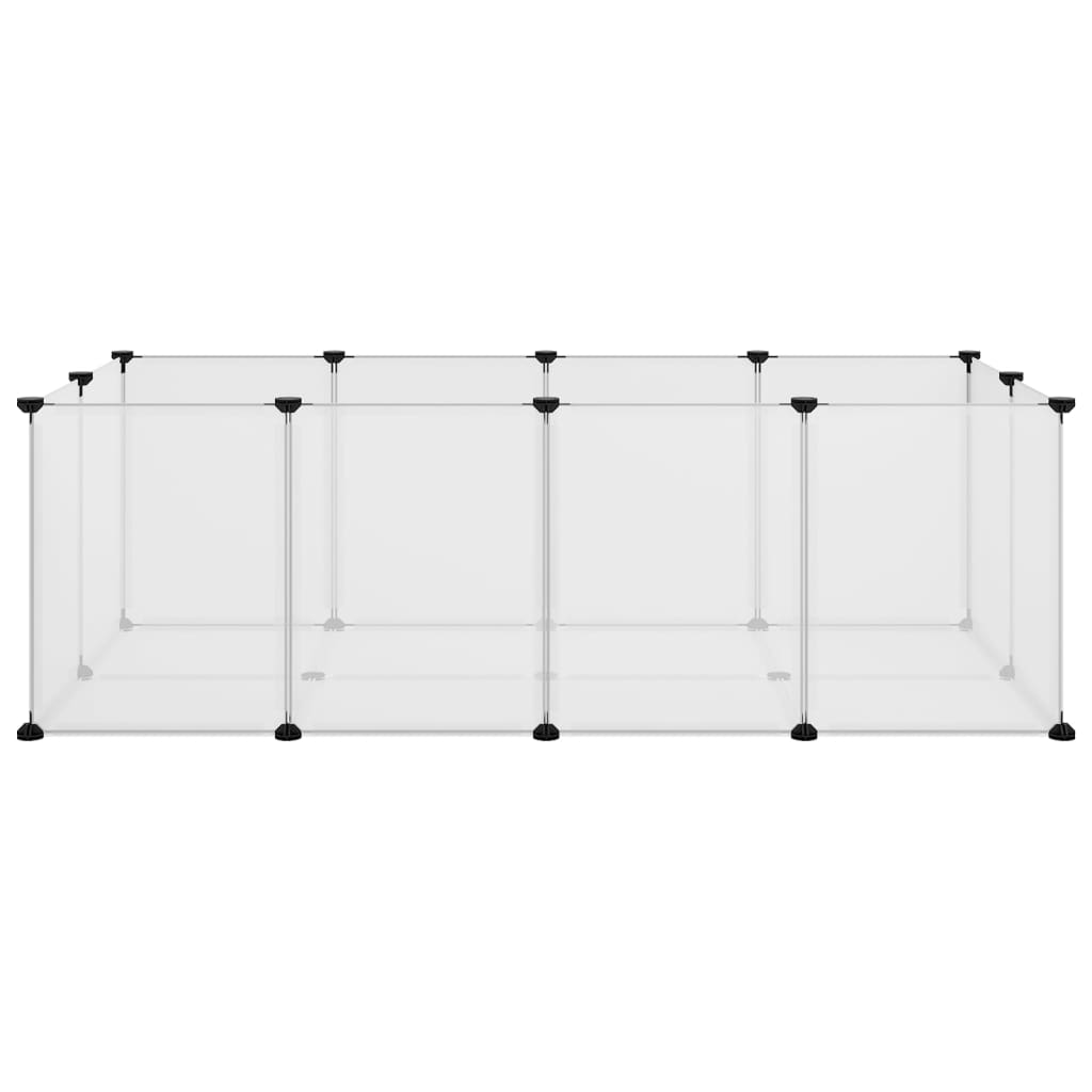 Small Animal Cage Transparent 144x74x46.5 cm PP and Steel