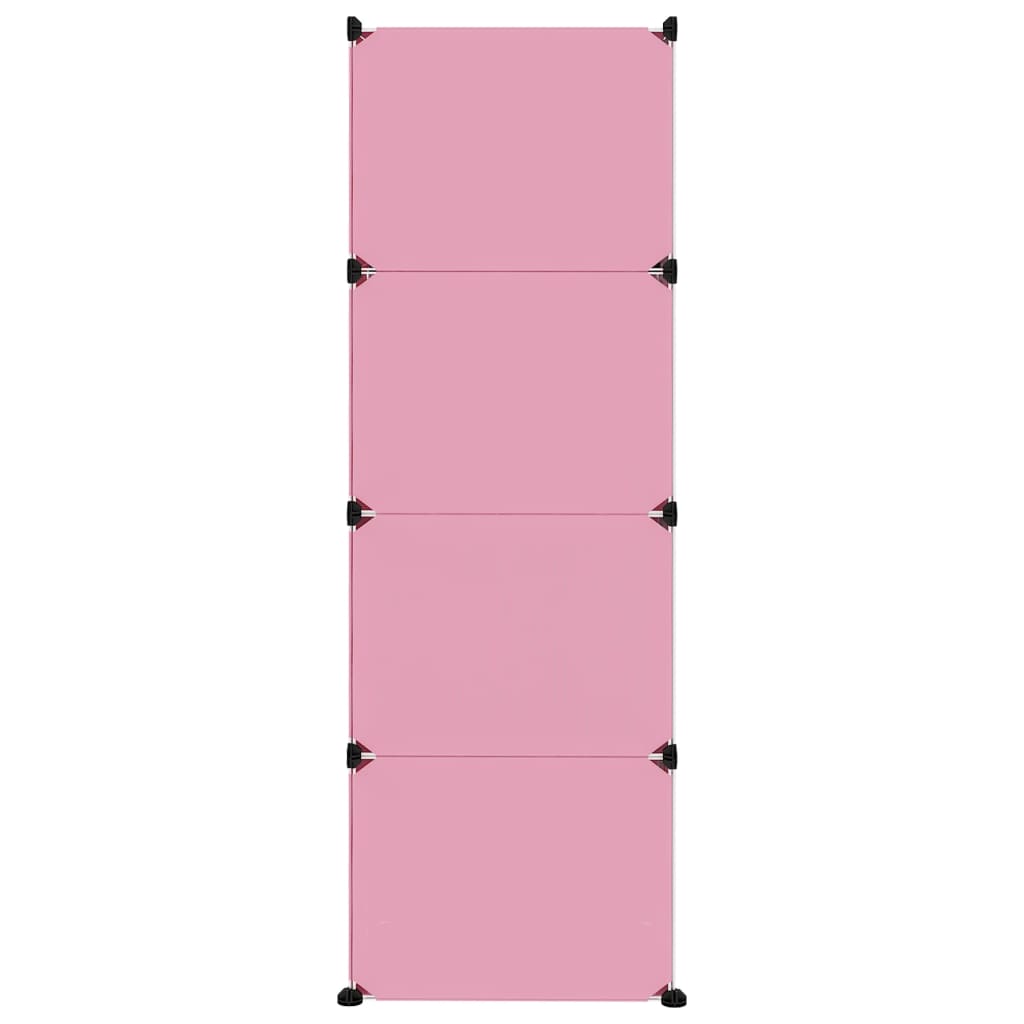 Cube Storage Cabinet for Kids with 12 Cubes Pink PP