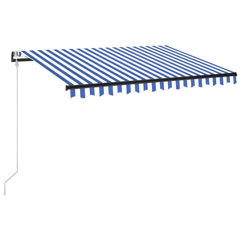 Automatic Retractable Awning 300x250 cm Blue and White