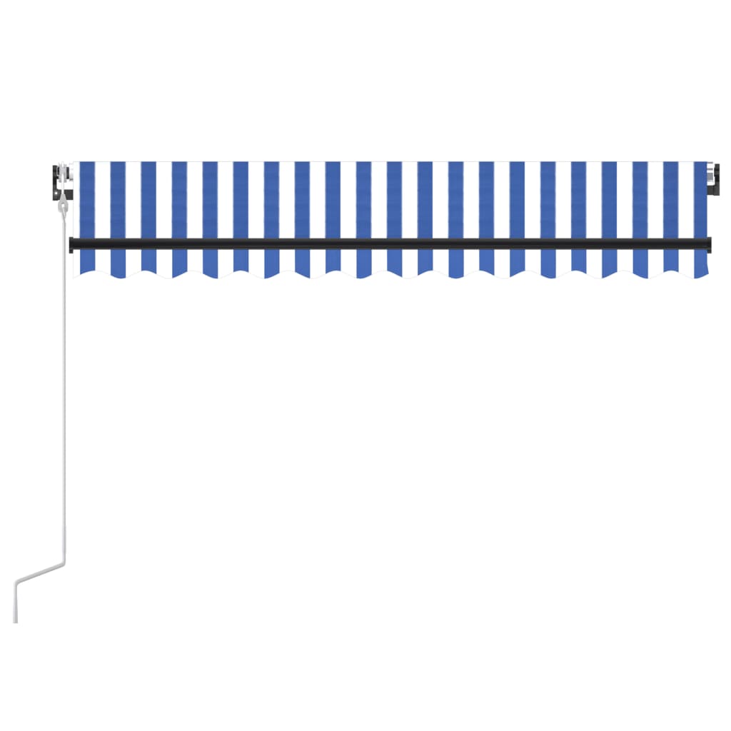 Automatic Retractable Awning 300x250 cm Blue and White
