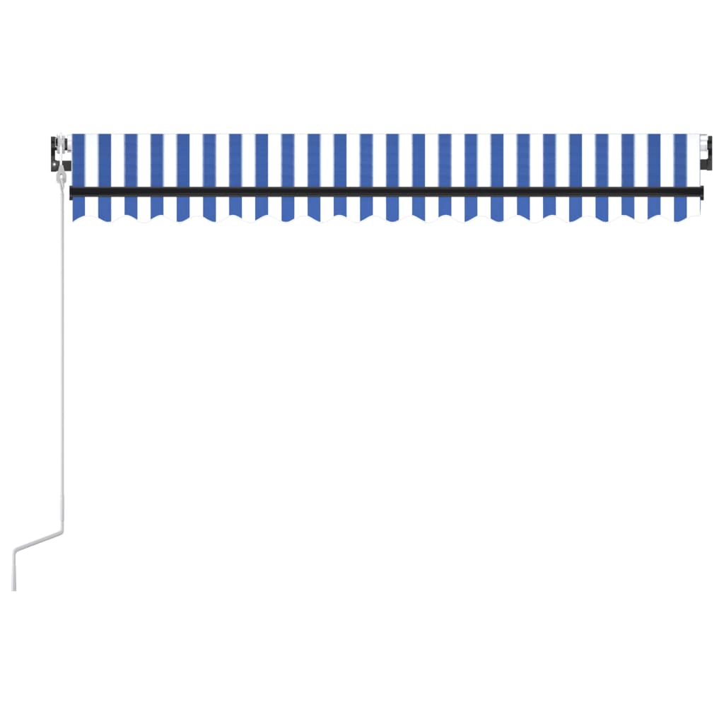 Automatic Retractable Awning 400x300 cm Blue and White