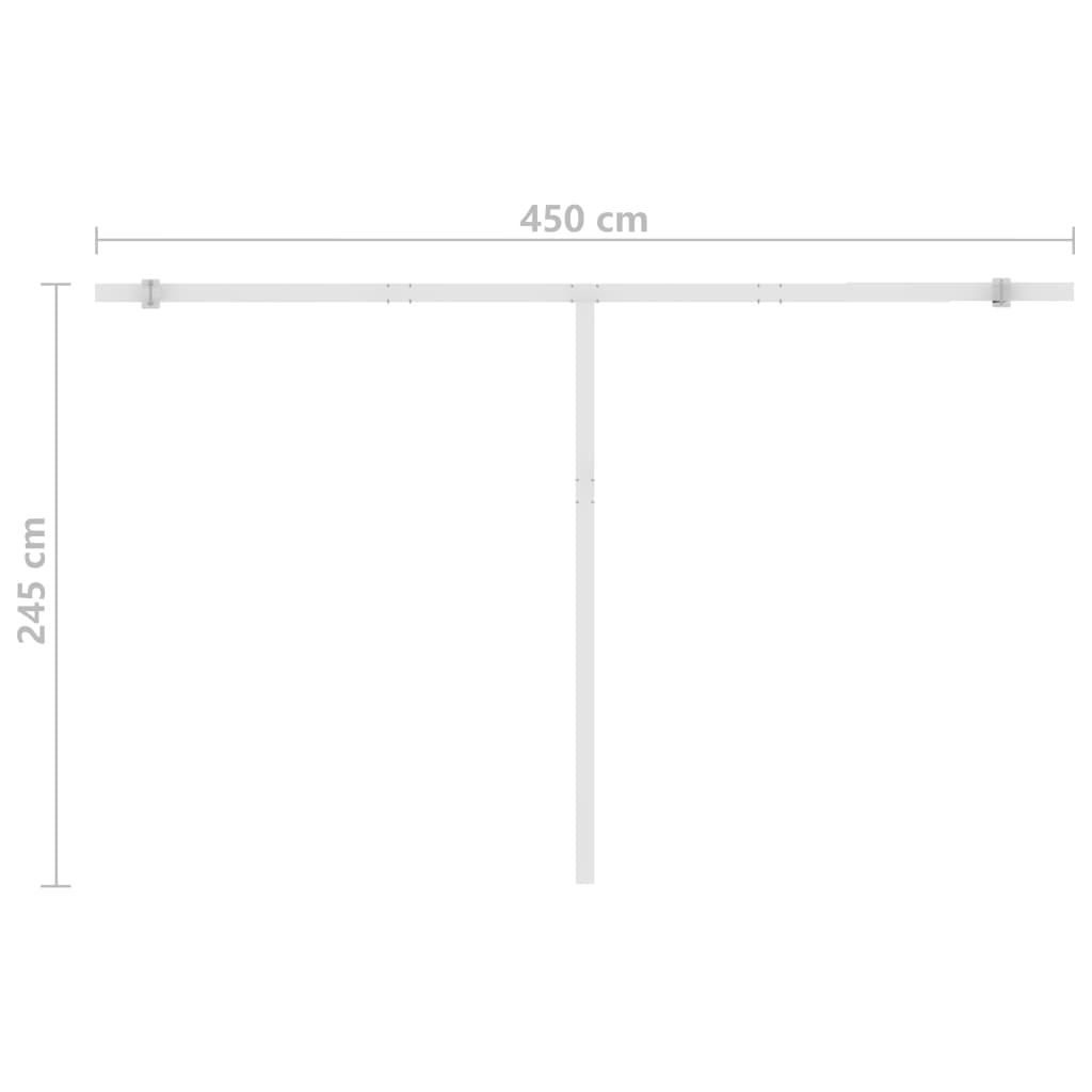 Freestanding Automatic Awning 500x300 cm Anthracite