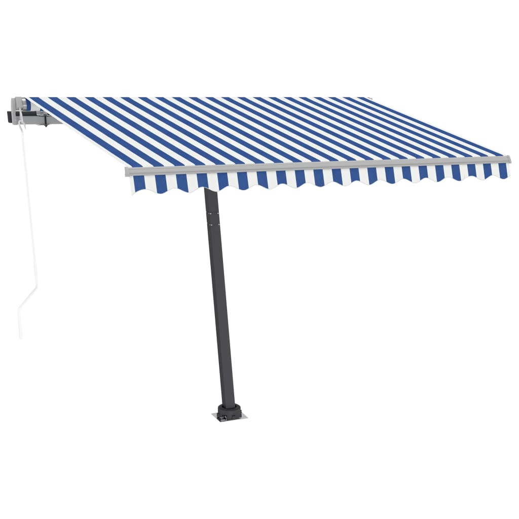 Freestanding Automatic Awning 300x250cm Blue/White