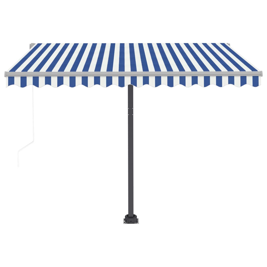 Freestanding Automatic Awning 300x250cm Blue/White