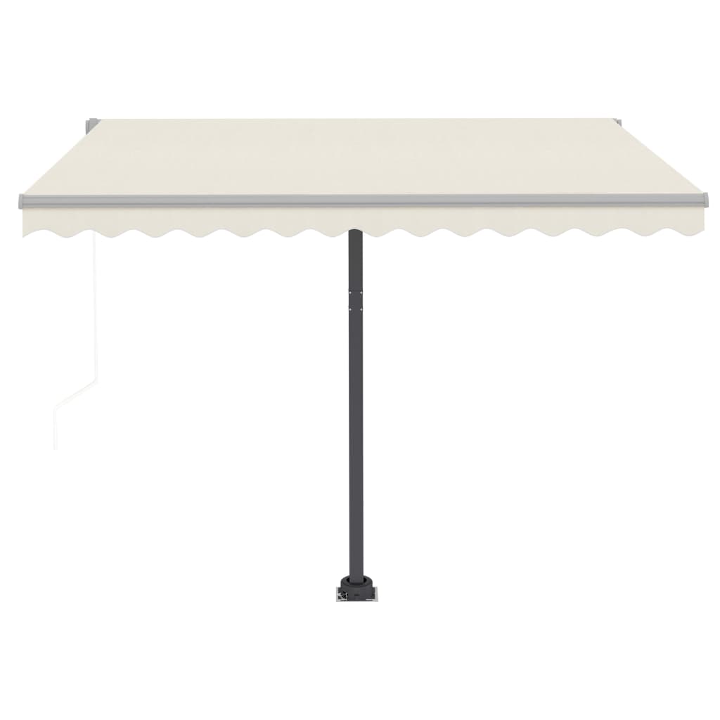 Freestanding Automatic Awning 300x250 cm Cream
