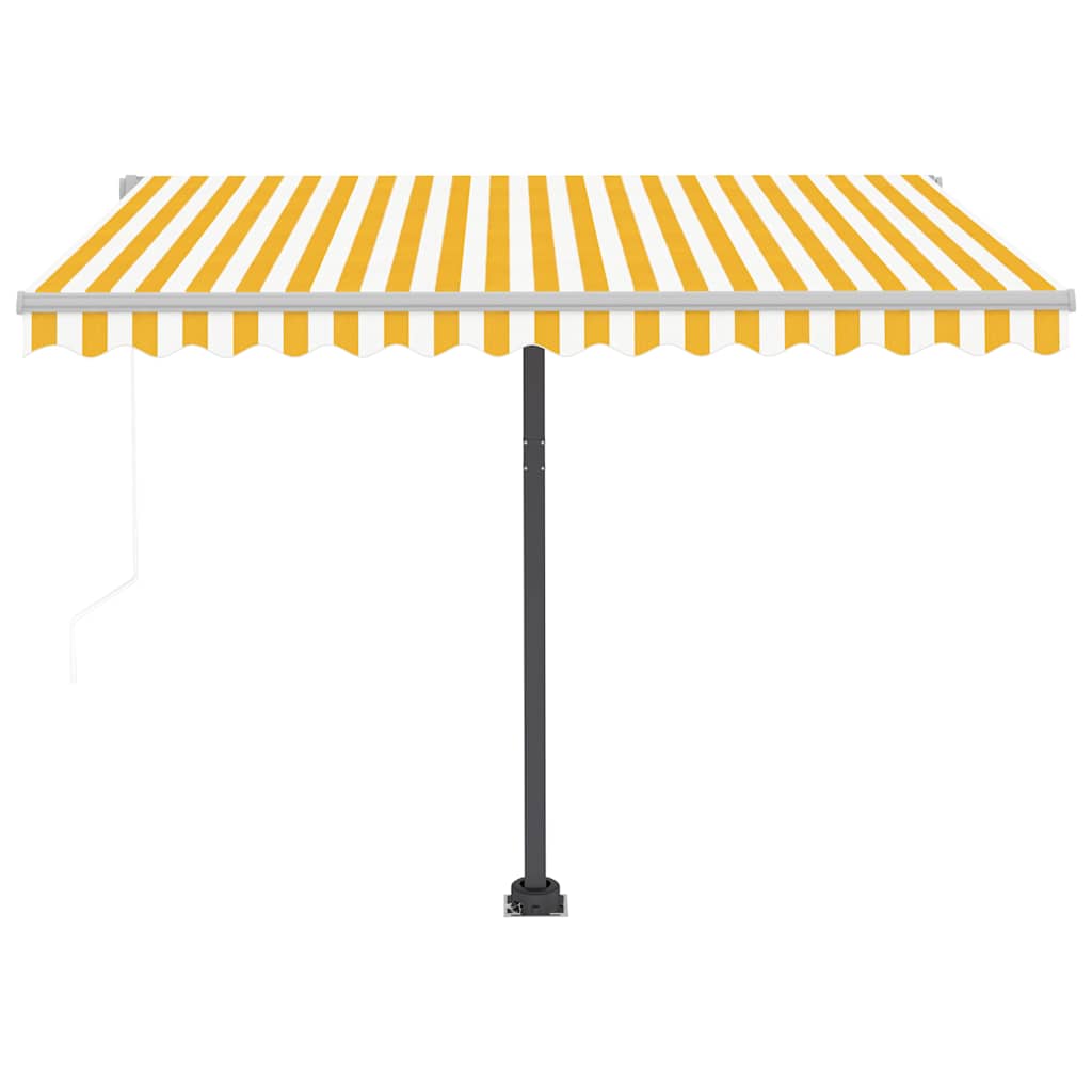 Freestanding Automatic Awning 300x250cm Yellow/White