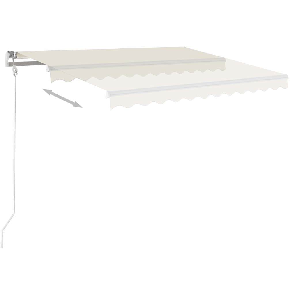 Freestanding Automatic Awning 400x300 cm Cream