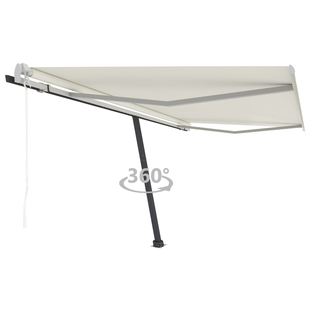 Freestanding Automatic Awning 400x300 cm Cream