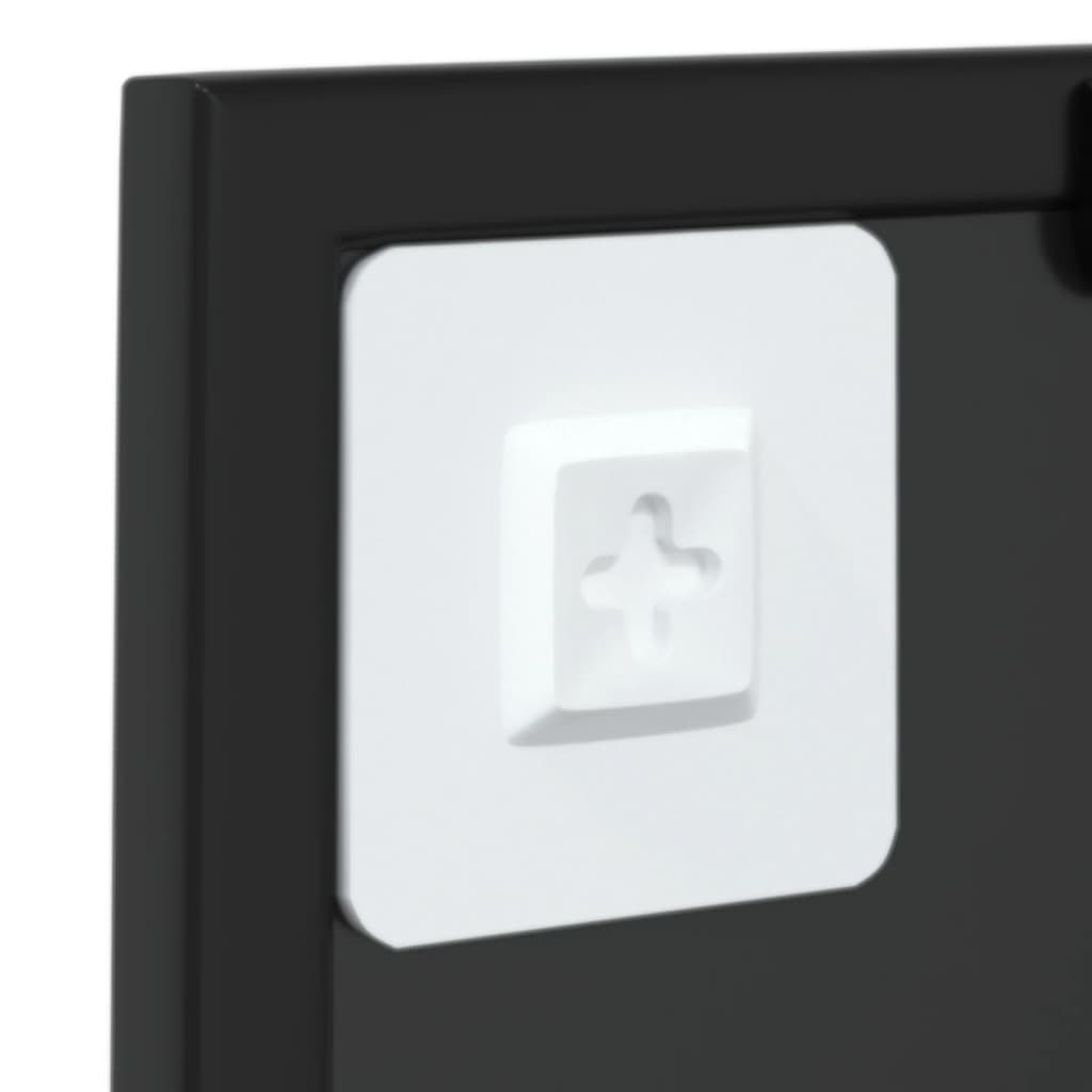 Wall Mirror Black 40x40 cm Metal